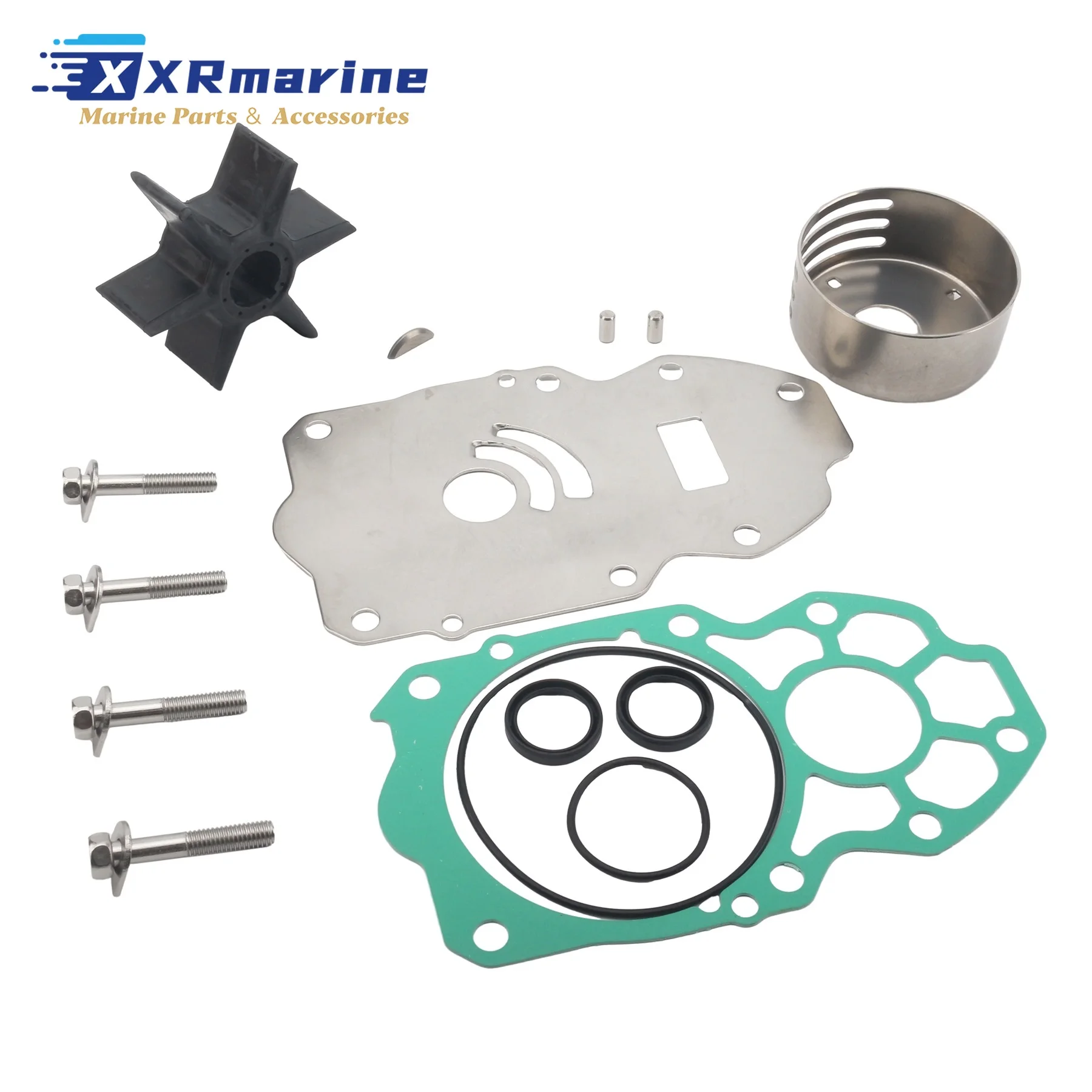 

Комплект запчастей для ремонта крыльчатки водяного насоса, совместимый с 4-тактными морскими подвесными двигателями Yamaha 200 л.с., 225 л.с., 250 л.с., 300 л.с.