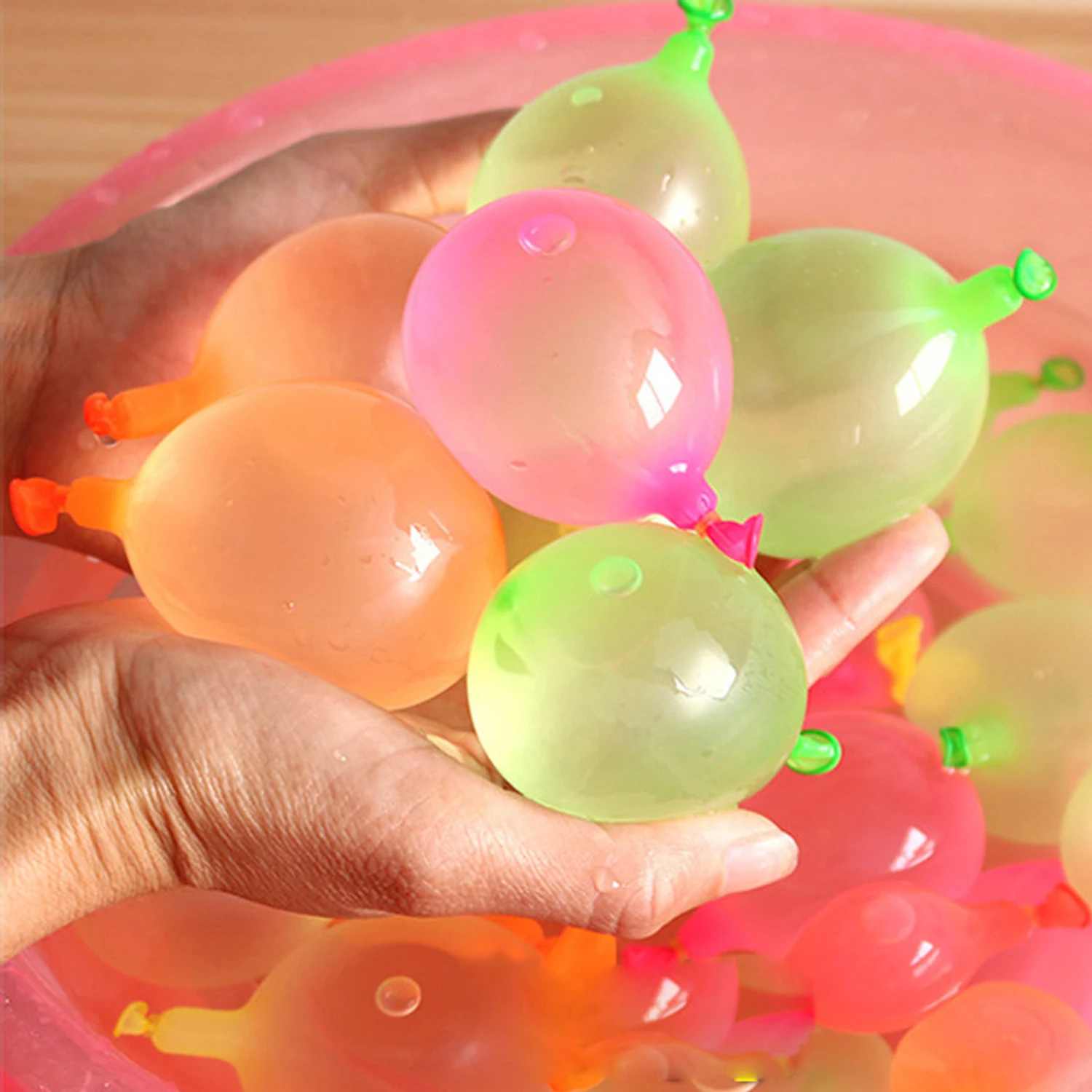 Kids 120pcs Refill Water Bombs Balloon with 120pcs Rubber Bands with 1pcs Quick Easy Refill Tool Filling Water Summer Beach Toy