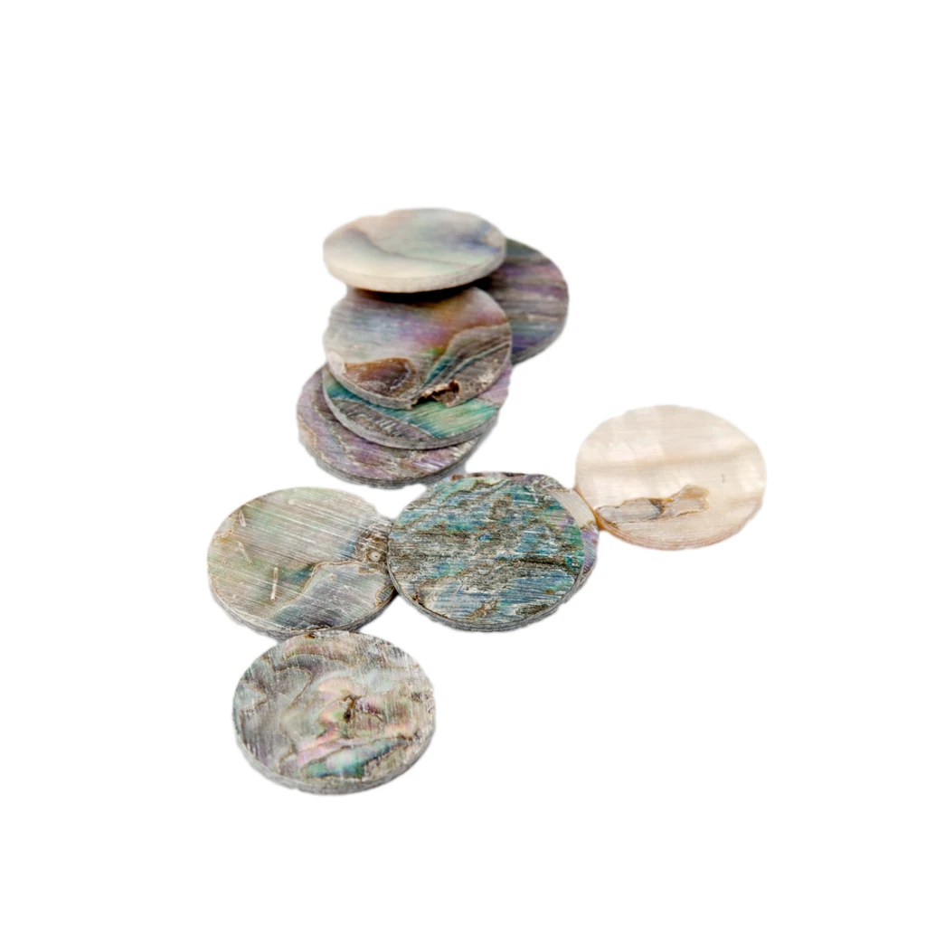 LOOK  Abalone Shell Guitar Fretboard Dots Fingerboard Markers Inlay Dots Fingerboard Neck Side Dots Diameter Of 3mm-12mm 10 PCS