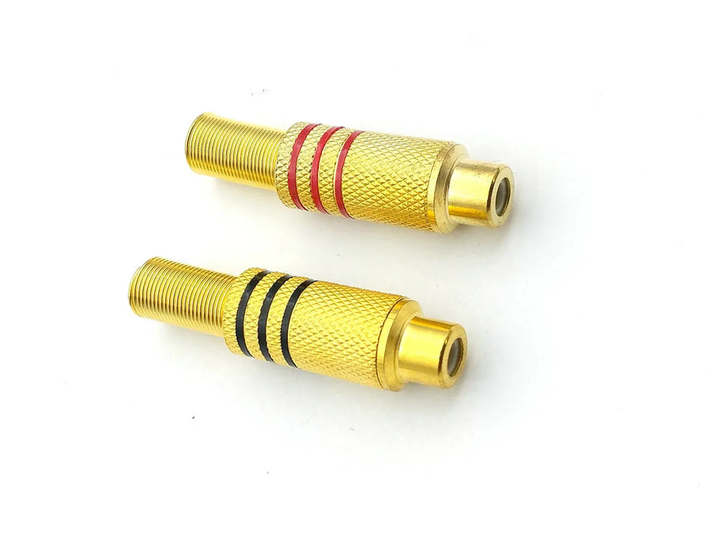 

100pcs Gold Plated RCA Female Audio Connector w Metal Spring