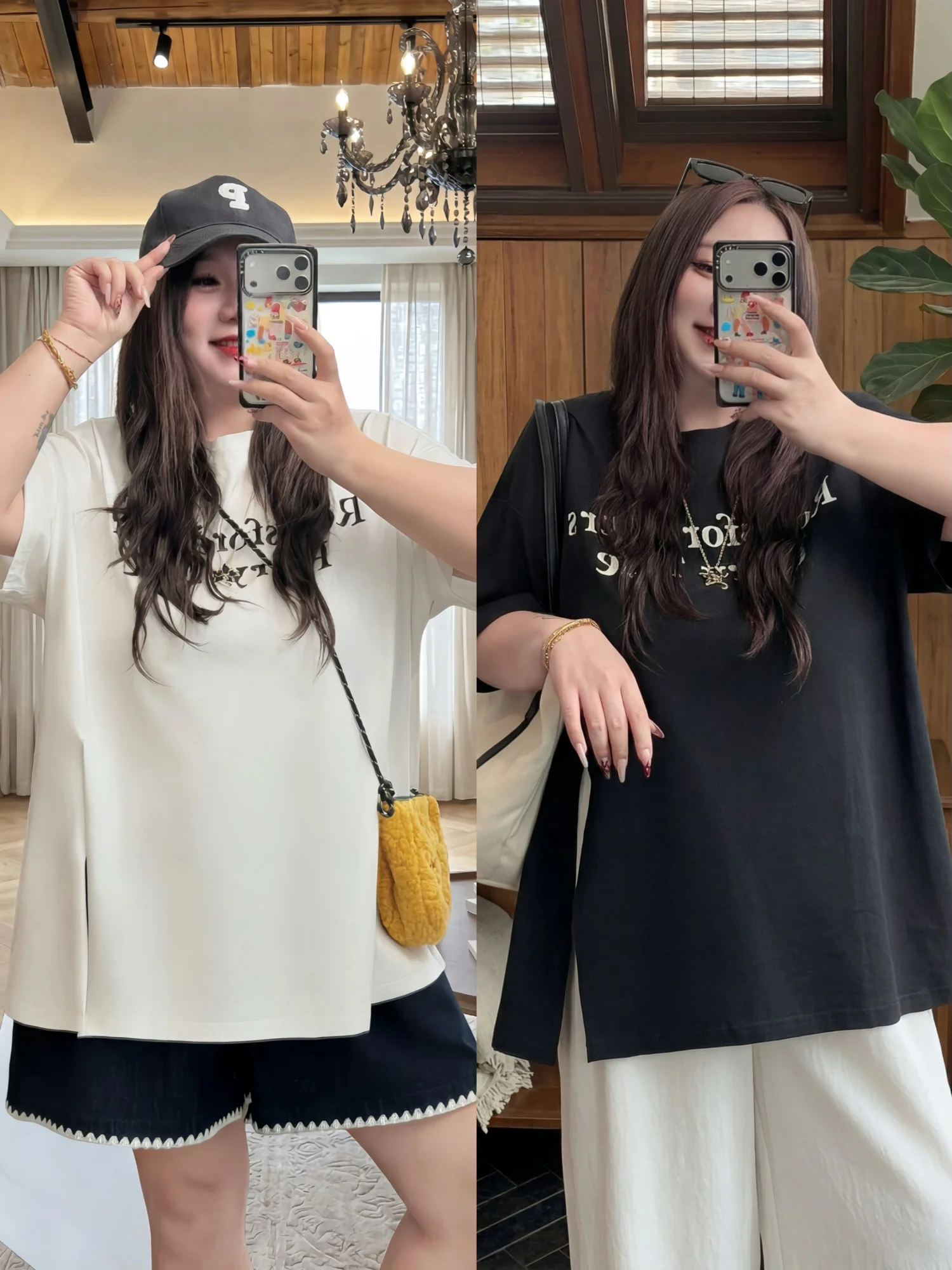 

Свободная женская футболка с коротким рукавом и круглым вырезом, повседневный стиль, большие размеры, летняя новинка, плотный топ для сестер, модель 17190H