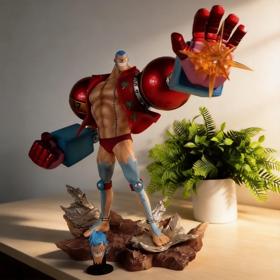 

One Piece Franky Anime Figure 28cm PVC Statue GK Collection Model