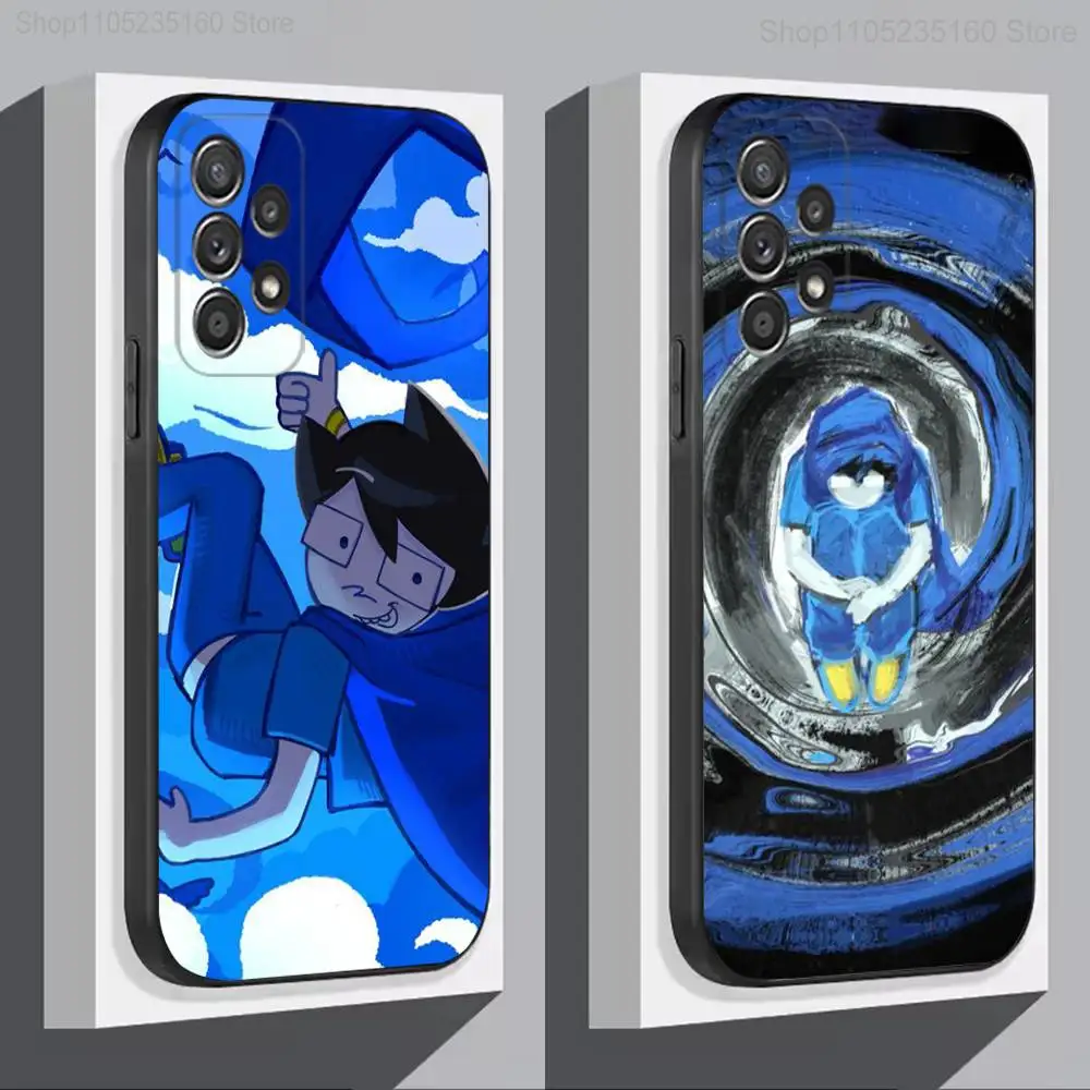 

Cartoon J-John E-Egbert Phone Case For Samsung S 25,24,23,22,30,21,10,9,Ultra,Plus,Lite,FE,4,5G Black Soft Case