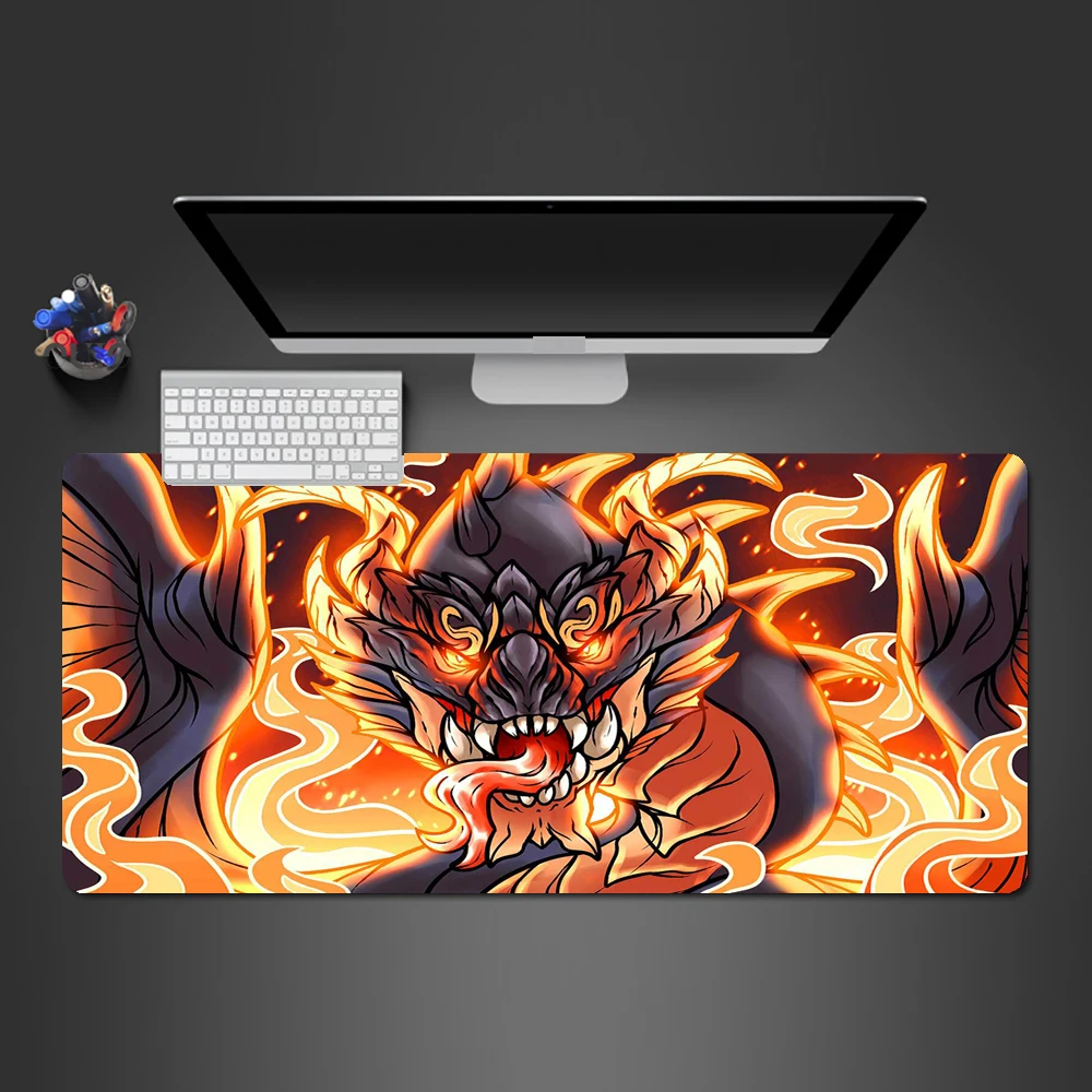 

Dragon Mat Mousepad Gamer Office Mat Mouse Pad Light Gaming Room Accessories Desk Mat Art Keyboard Mats 900x400 Mausepad Company