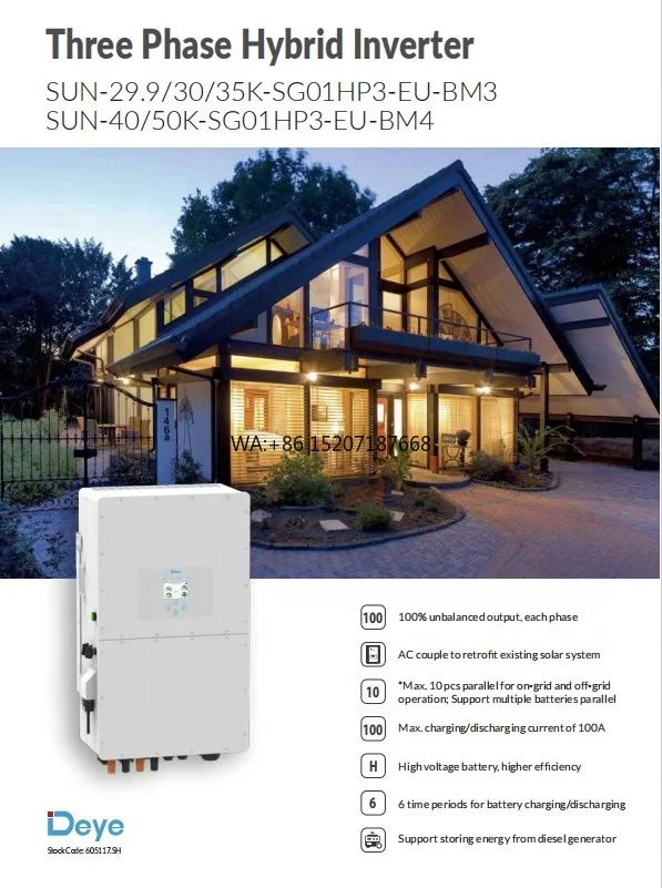 Home Commercial System High Quality 380v Hybrid Solar Inverters 29.9kw 30kw 35kw 40kw 50kw