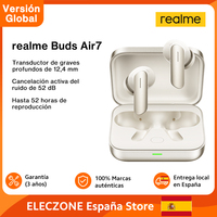 Global Version realme Buds Air7 52dB Smart Active Noise Cancellation 12.4mm Deep Bass Driver BT5.4 360° Spatial Audio Earphone