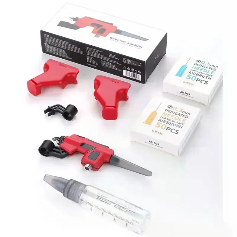 1 مجموعة 0.3 مللي متر/0.5 مللي متر عيار المياه القائمة على الطلاء البخاخة PT-AB لا غسل البخاخة قلم تحديد البخاخة تغيير الطلاء السريع للنمذجة