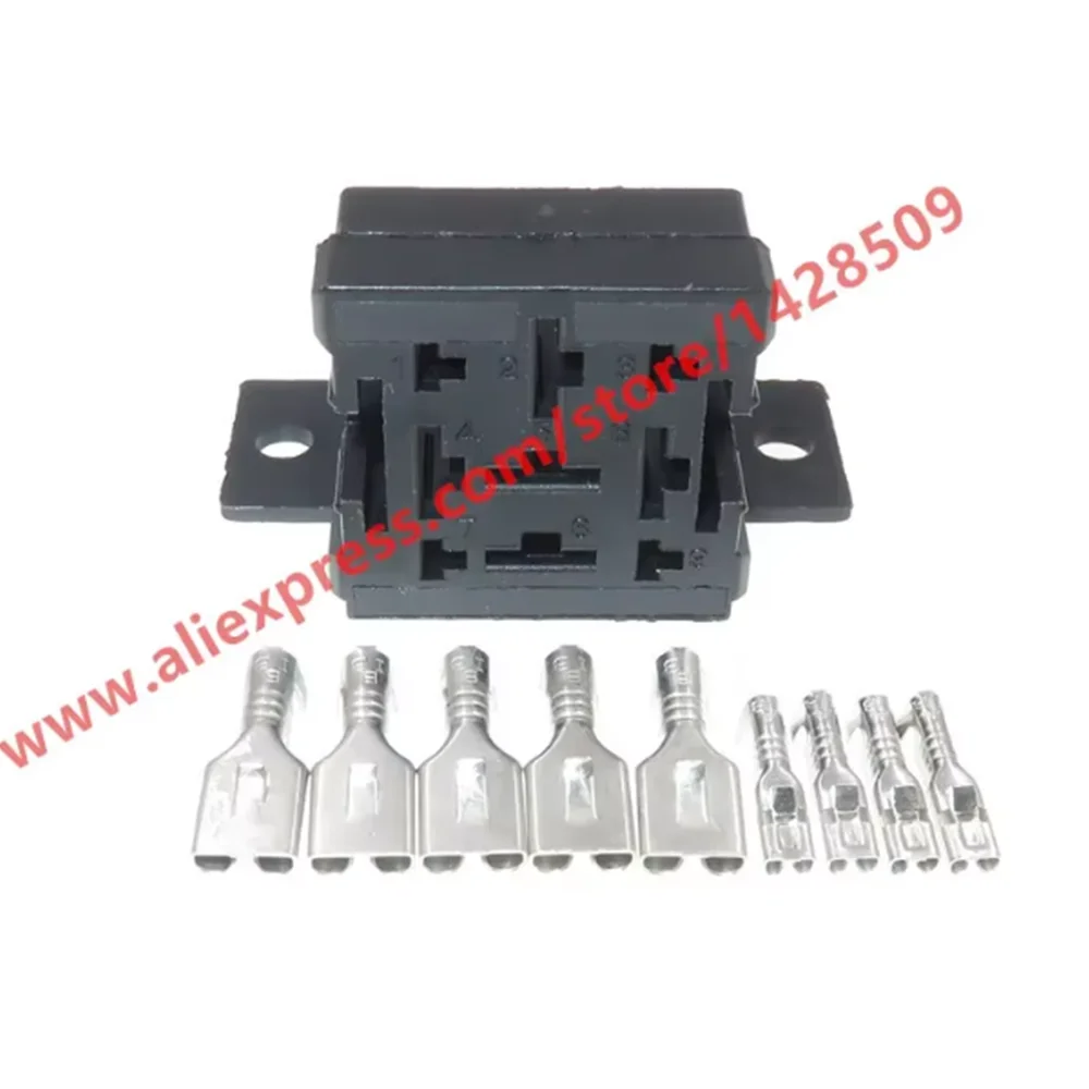 1 Set 9 Pin Automotive Relay Fuse Holder Female Connector With Terminals