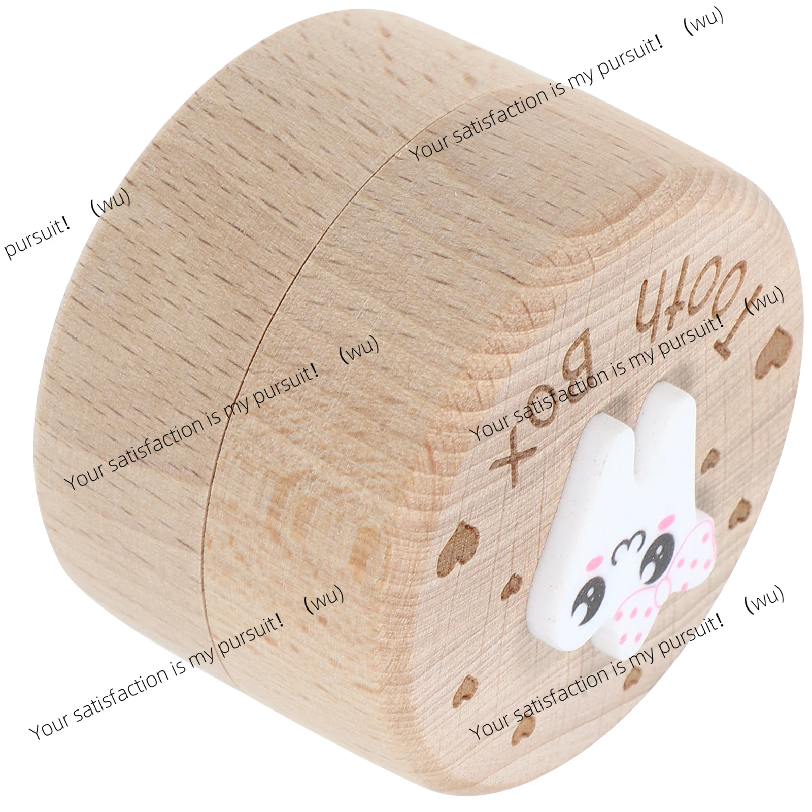 3D engraved wooden baby tooth box, souvenir memory storage, children's sturdy teeth, large capacity and small size