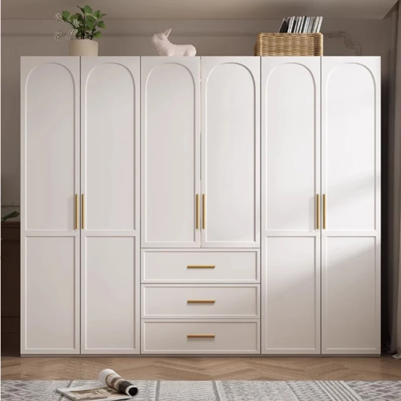 

Essentials Luxury Closet Drawers Nordic Large White Clothes Storage Wardrobe Open Cabinets Metal Armario Bedroom Furniture