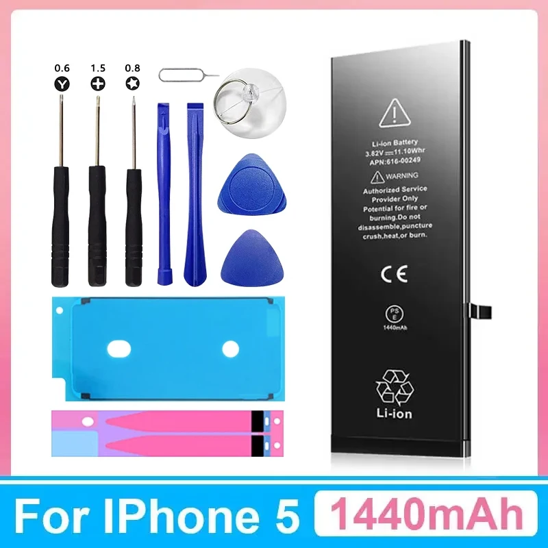 

XDOU New Phone Battery For iPhone 5 5G iPhone5 With Free Repair Tools Kit 1440mAh High Capacity Bateria Replacement