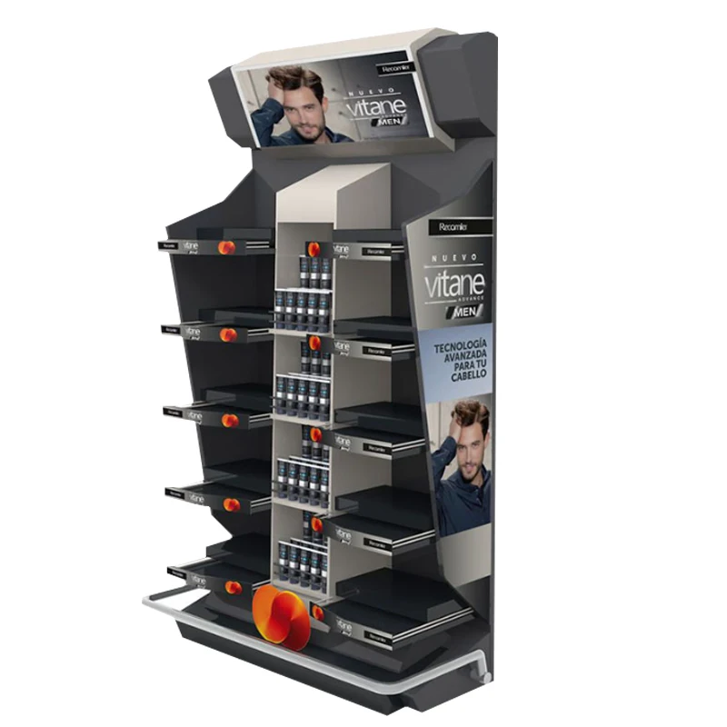 High Quality Shelf Products Retail Metal Cosmetics Display Racks