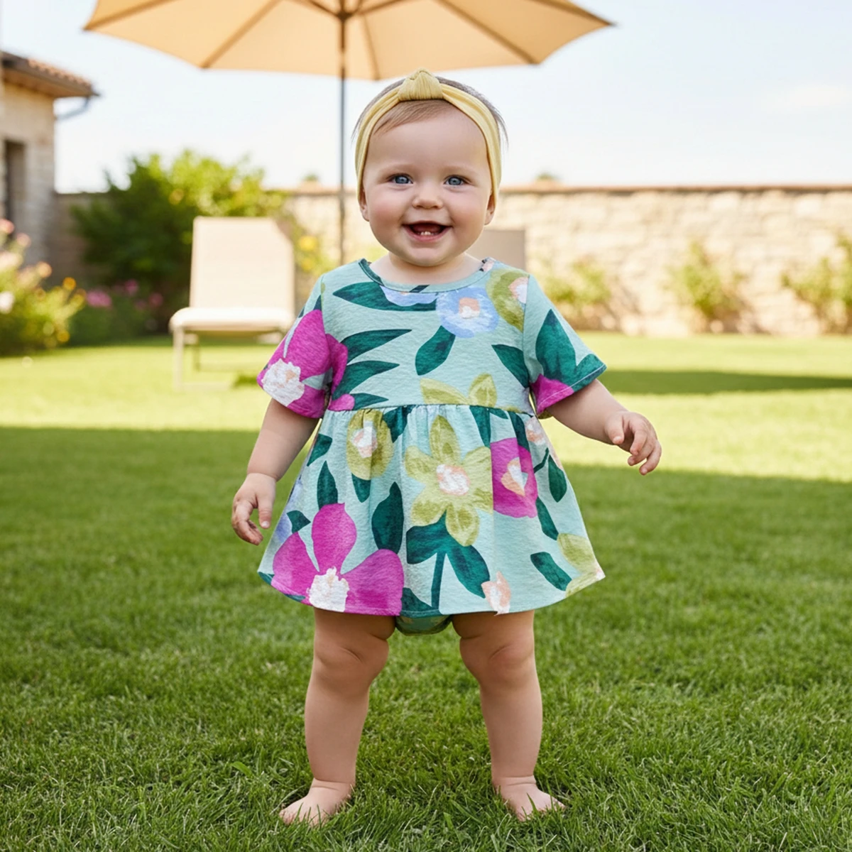 

Мягкие платья Sanlutoz для маленьких девочек, летнее хлопковое детское платье принцессы с короткими рукавами и цветочным принтом