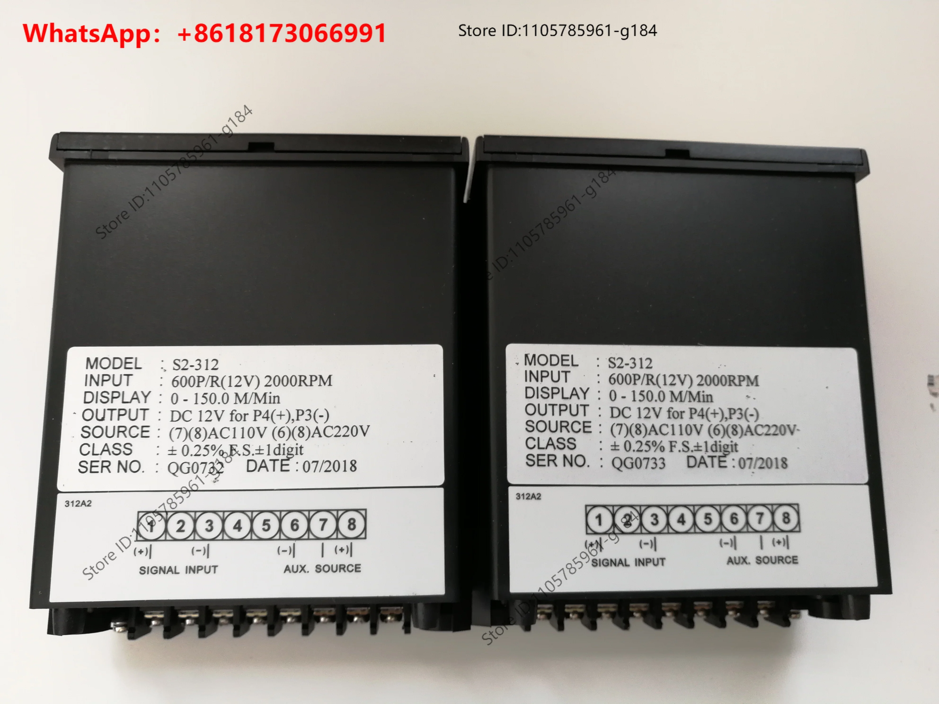 1PCS，TAIK meter S2-412 Ammeter, voltmeter, thermometer, tachometer, meter speedometer S2-312
