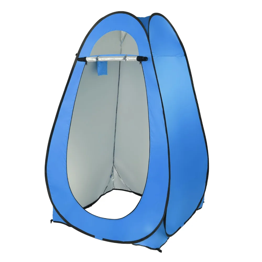 

1-2 Person Portable Pop Up Toilet Shower Tent Changing Room Dressing Tent Camping Shelter Blue