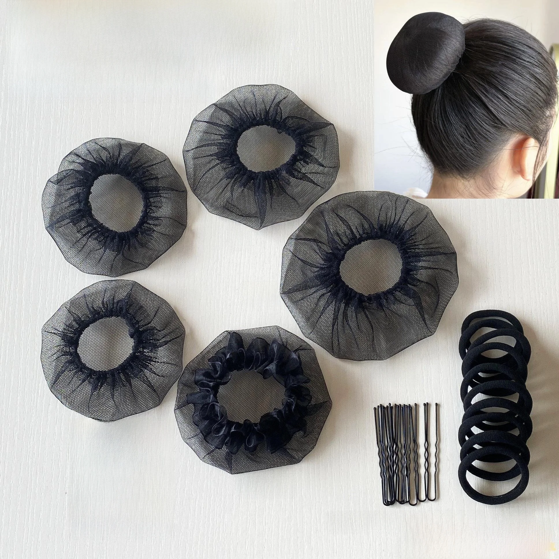 

Невидимая балетная сетка для волос для девочек, профессиональная тонкая сетка для создания пучка, простые аксессуары для волос, легкие в использовании украшения для волос