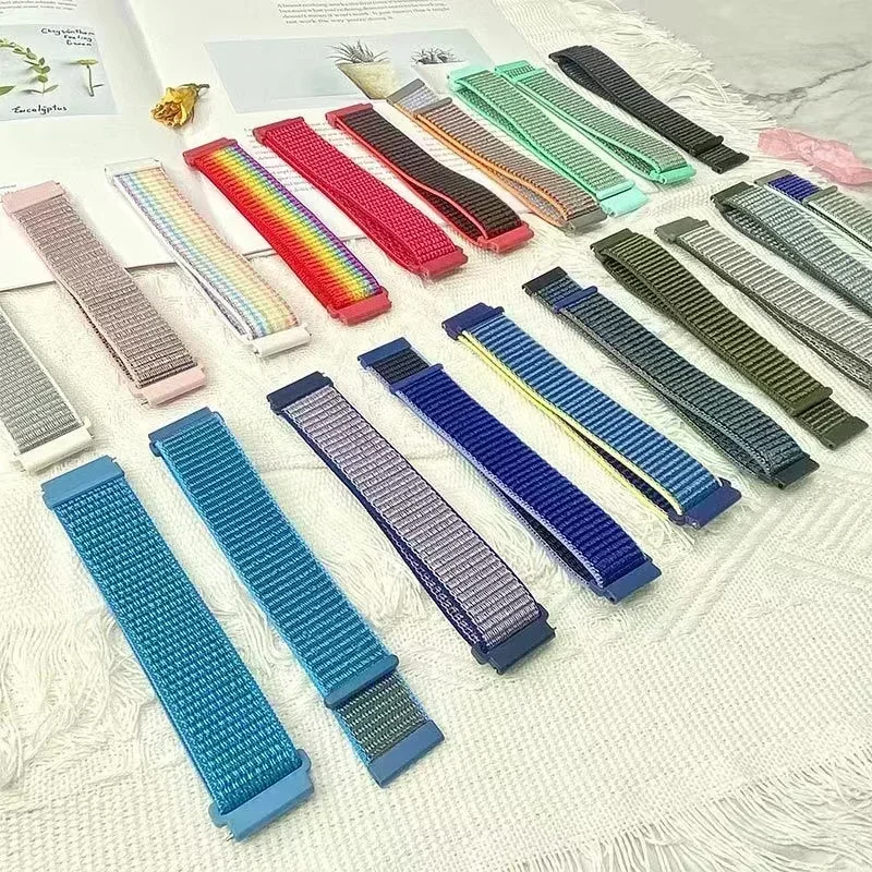 20mm Universelles Kinder-Smartwatch-Armband Nylon-Schlaufenband Verstellbares Ersatz-Armband Komfortable Kinder-Uhrenarmbänder – Detail 23