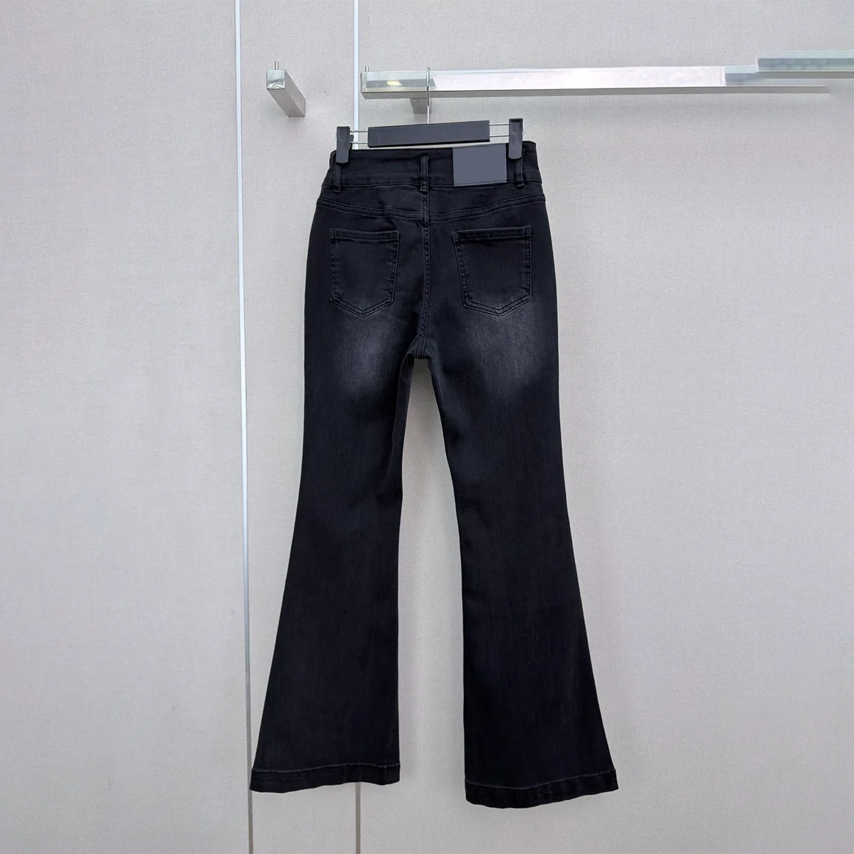 2026 High Quality Women's Wear Bow Embossed High Waist Micro Pull Jeans Bow Embossed High Waist Micro Pull Jeans--hb808