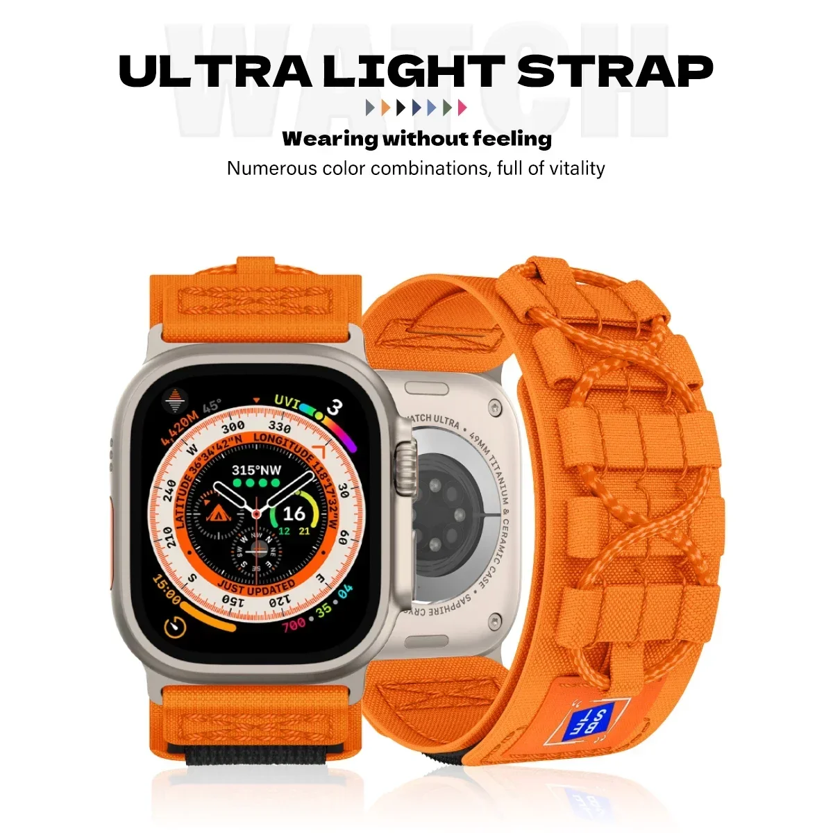 العصابات الرياضية التكتيكية لساعة أبل الترا 2 سلسلة 10 9 8 7 6 5 SE النايلون درب حزام ل IWatch 49 مللي متر 45 مللي متر 38 44 مللي متر 42 مللي متر سوار