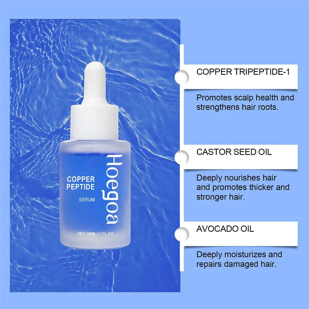 Copper Peptide Hair Density Serum Crazy Traction Alopecia Hair Prevent Scalp Oil Care Loss Essential Baldness Hair Anti Rep U7Z9