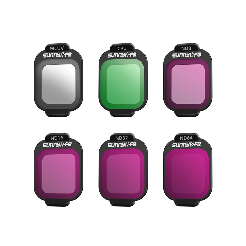 Filtros de Lente ND8/16/32/64 para DJI Lito X1, Kit de Fotografia FLIP HD MCUV/CPL, Acessório de Câmera de Vidro Óptico para Drone