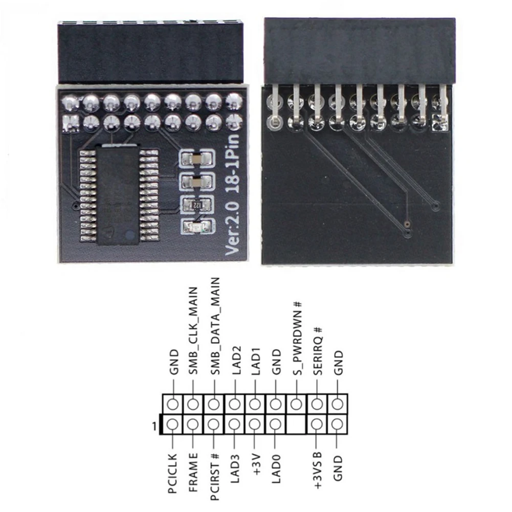 Módulo TPM 2.0 Módulo de seguridad de cifrado TPM 2.0 Módulo de seguridad de cifrado TPM 2.0 Tarjeta remota para placa base multimarca