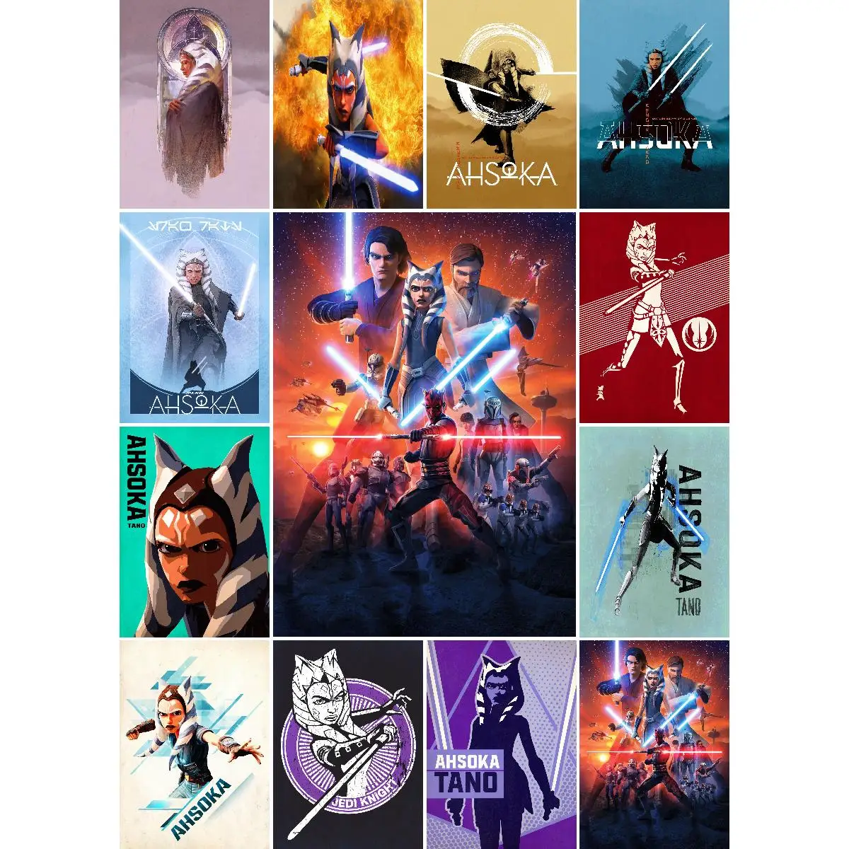 Ahsoka Tano Wall Poster  HighQuality TV Show Print for Home Decor Cultural Collection Vibrant Wall Art for Living Room  Bedroom