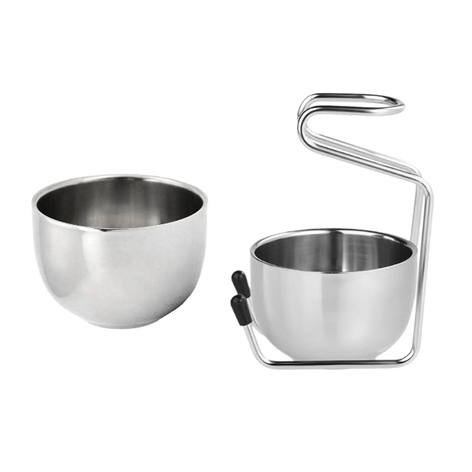 Stainless Steel Shaving Soap Bowl for Wet Shaving Portable Shave Soap Cup Shaving Mug for Boyfriend Birthday Men Father Gifts