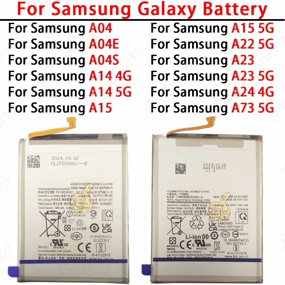 مراجعات مفصلة لبطارية الهاتف MaxSharks لسلسلة Samsung Galaxy A04 إلى A73: الأفضل في الأداء والموثوقية