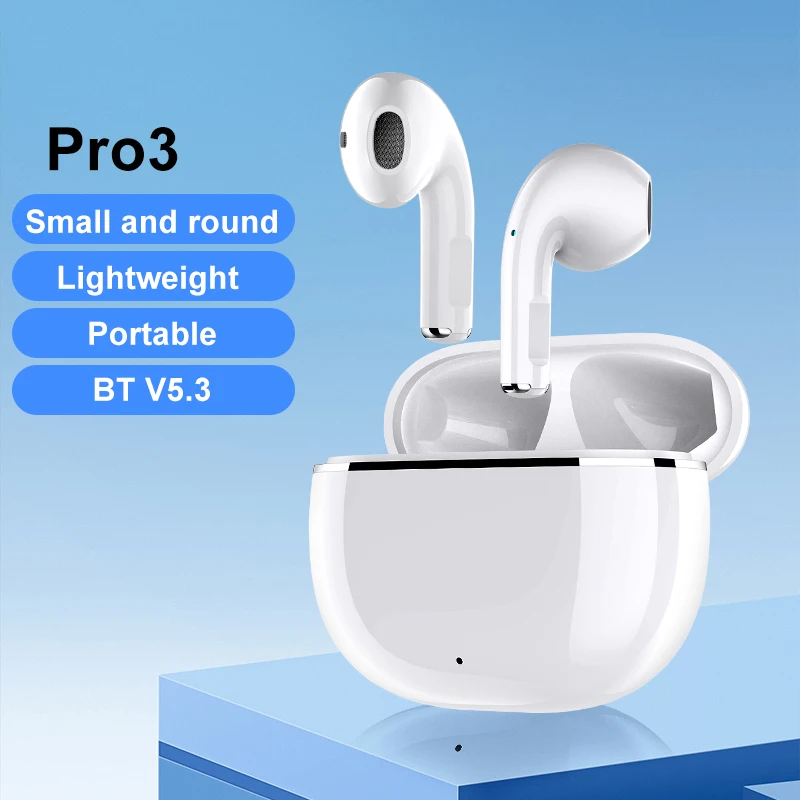 Air buds PRO 3 Ear Pods Wireless Sports Earphones Hot Sale Bluetooth 5.3 In Ear Headphones TWS Mini Earbuds