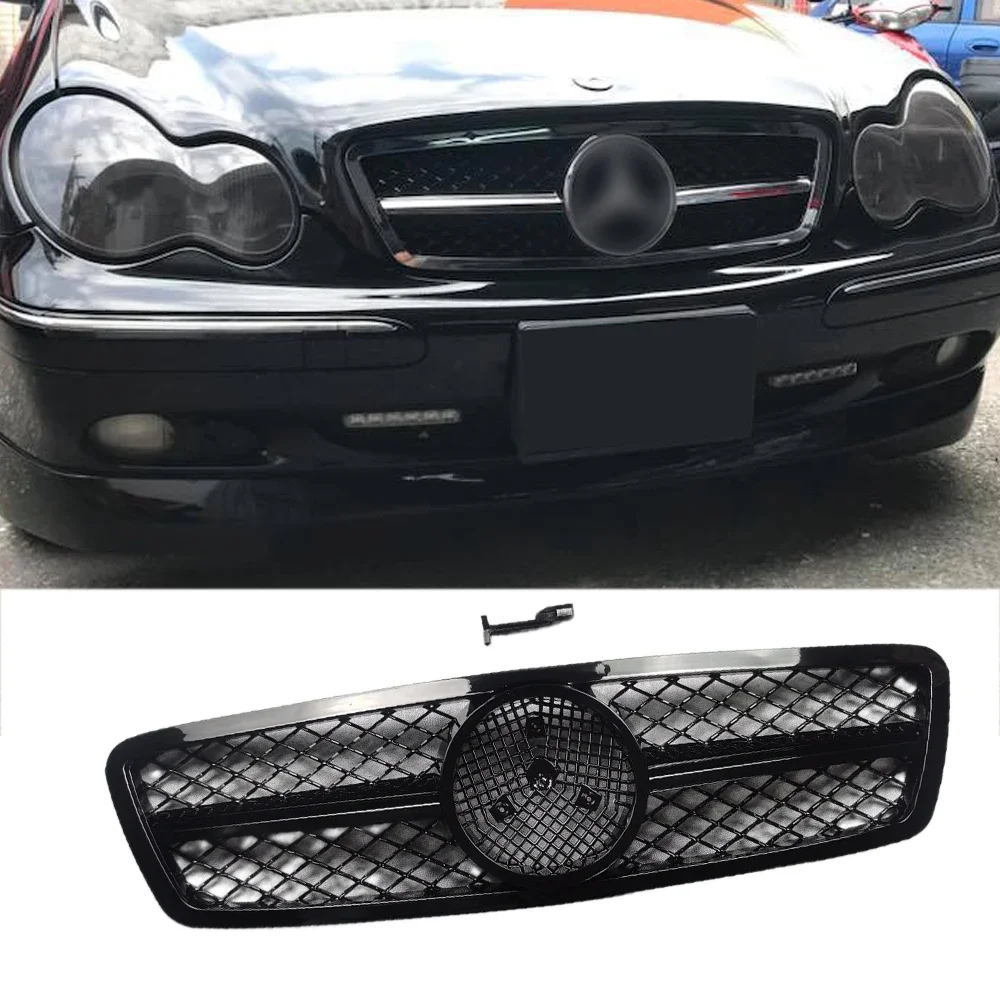 

Решетка для переднего бампера Mercedes W203 C-Class, фотогриль C200 C300 C320 C280 C32 2000-2007