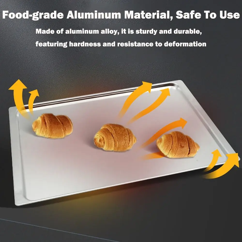 

New 315*435mm Baking Tray Even Heating Aluminum Alloy Oven Tray Non-stick Bread Cake Tray