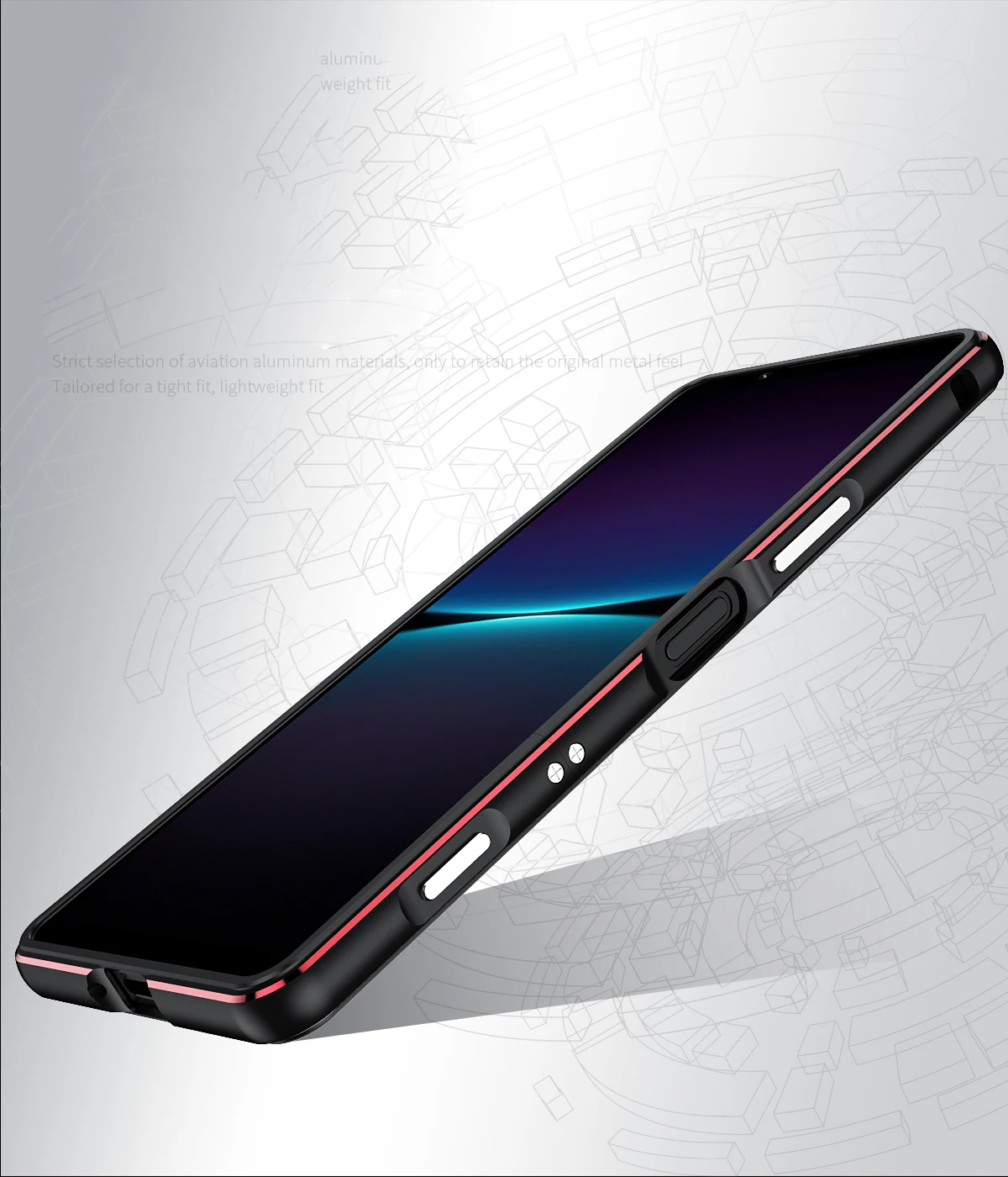 Cadorabo Custodia Rigida In TPU Per Sony Xperia Z1, Design Stars And Stripes, Protezione 360° Antiurto