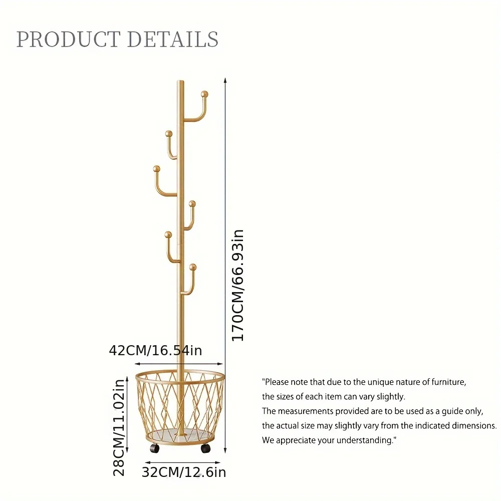 Cintre Indépendant Multifonctionnel, Robuste et Stable, Espace de Rangement Spacieux, Crochet Robuste pour Suspendre des Écharpes