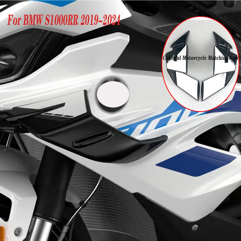 

S 1000RR 2024 Fixed Winglet For BMW S1000RR S1000 RR 2019 2020 2021 2022 2023 2024 Fairing Wing Front Spoiler ABS Plastic