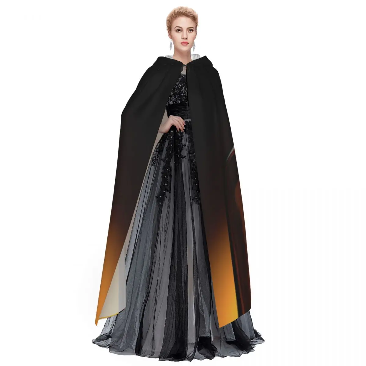 Garrafas de bebidas alcoólicas variadas cerveja e vinho longo com capuz capa bruxa traje medieval cosplay capa halloweenvampiro