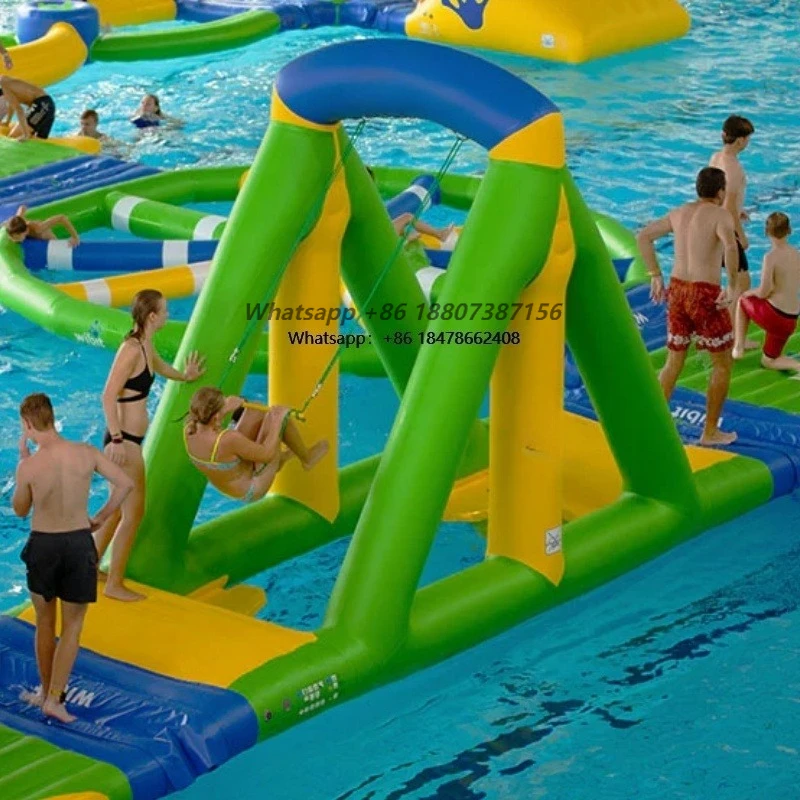 Sea Park Commercial Inflatable Water Games Floating Rope Swing Water Equipment Inflatable Swing