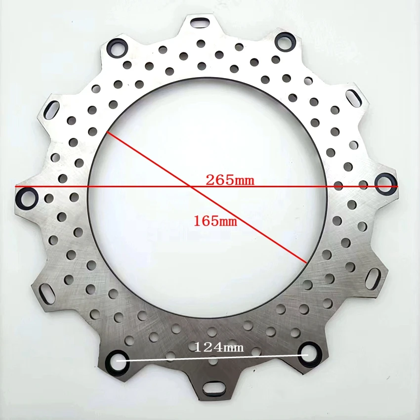 オートバイのフロントおよびリアブレーキディスク,ローター,220mm, 260mm, 265mm,エン125,gt125,gs125,gn125,hj125,gx125