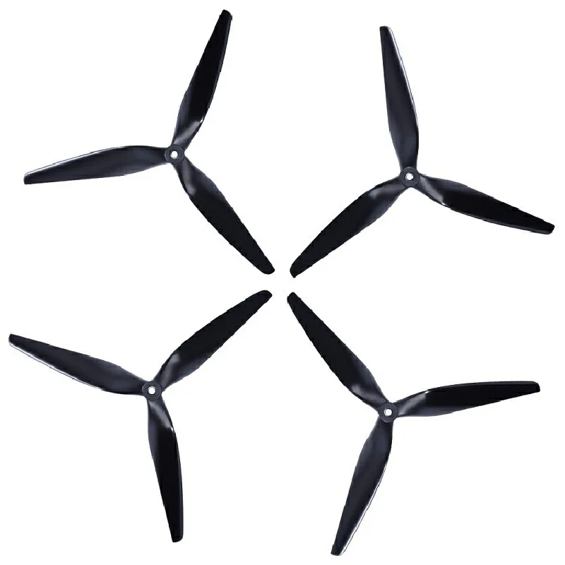 4pcs Hqprop Hq Macroquad Prop 10x5x3 1050/9050 10inch 9inch 3 Blades Black Carbon Reinforced Nylon Propeller For Rc Fpv Drones