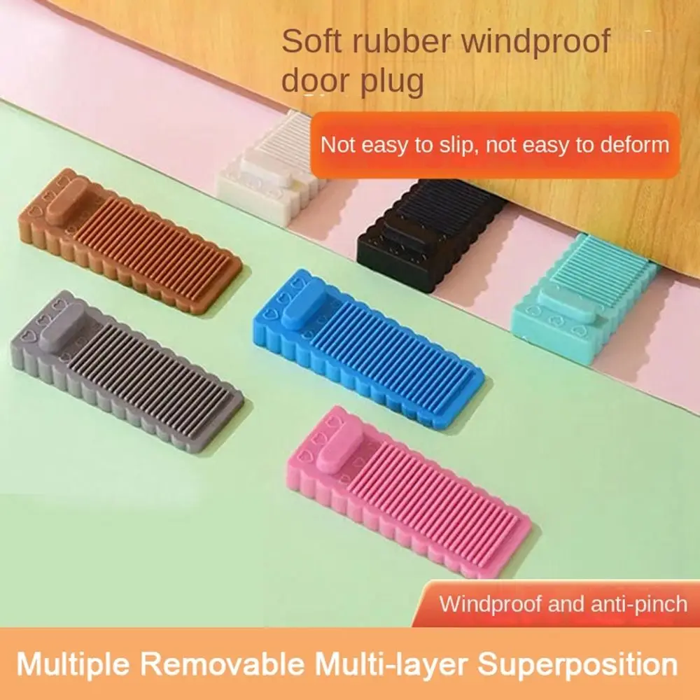 Butoir de porte créatif en PVC, cale de sécurité pour sol et murs, protection anti-collision pour la maison