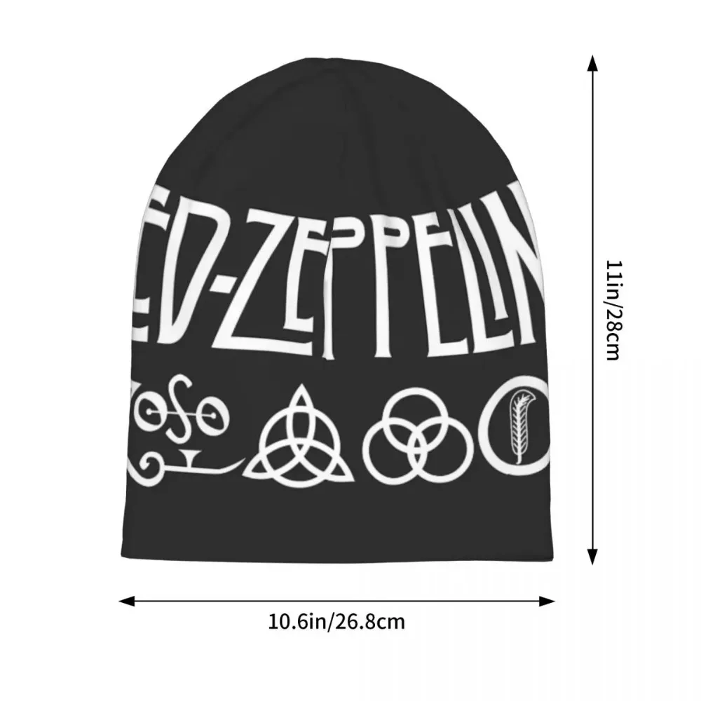 L-Leds Bonnet Hats Z-ZePPelins Band Logo Skullies Beanies Men Women Funny Head Wrap Beanie Hats Spring Kpop Printed Caps