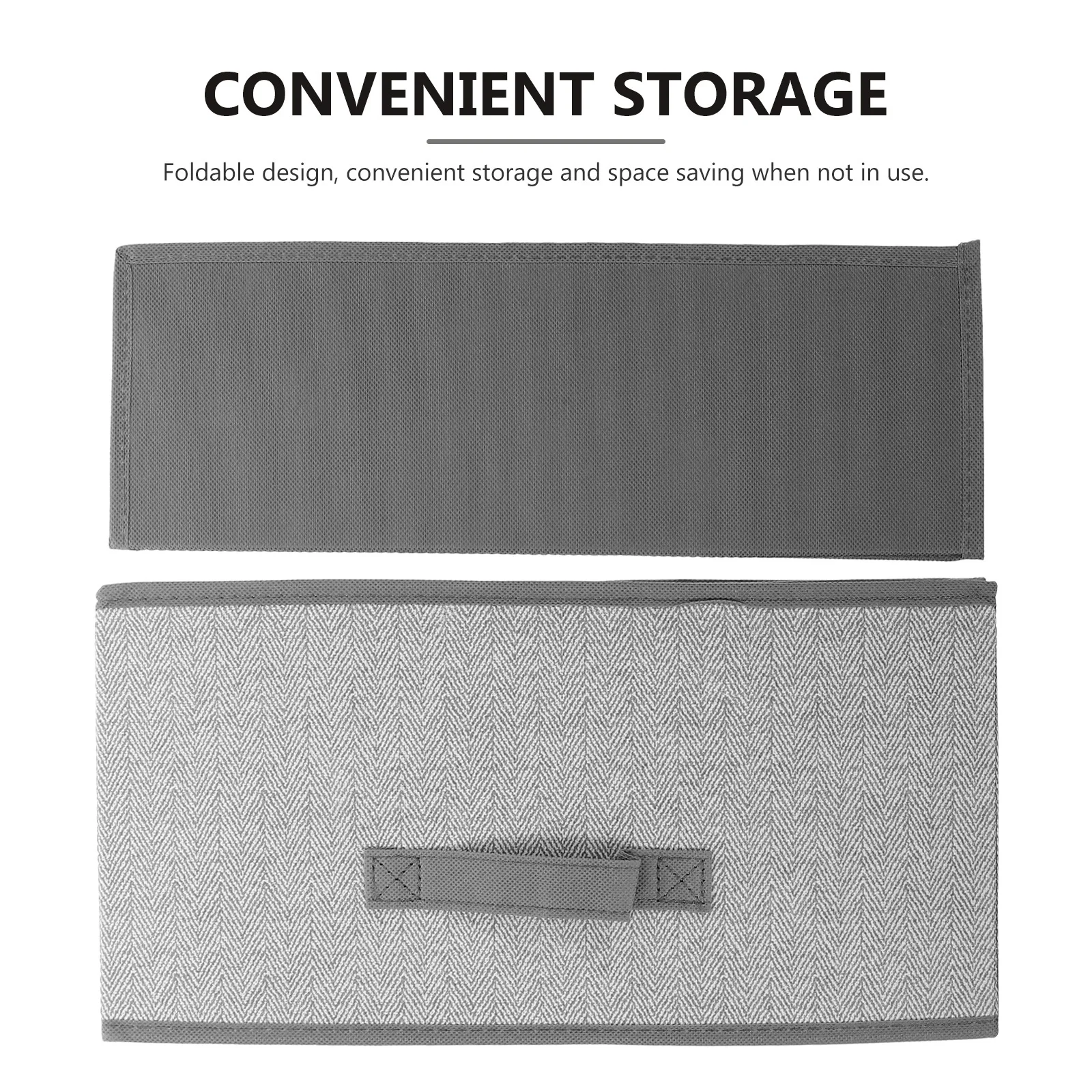 

Square Nonwovens Storage Bins No Lid Fabric Storage Box Portable Organizer for Clothes Books Household Sundries Multi-Function