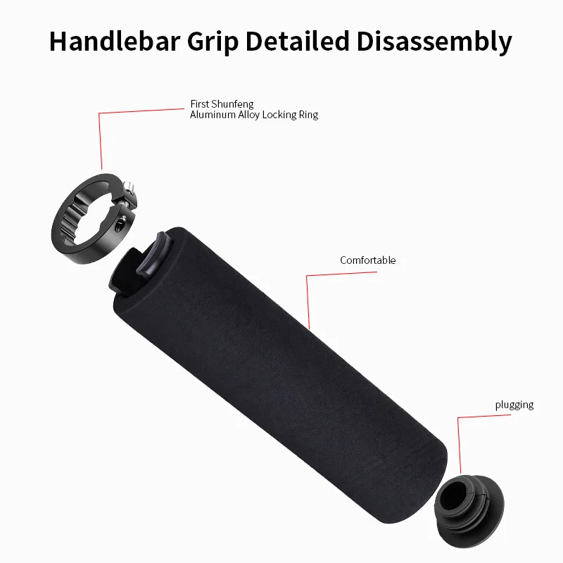 TOSUOD Soft Bicycle Handlebar Grips Cover Anti-slip Sponge Rubber Mtb Cuffs Bicycle Accessories Handlebar Grip  Bar Cycling