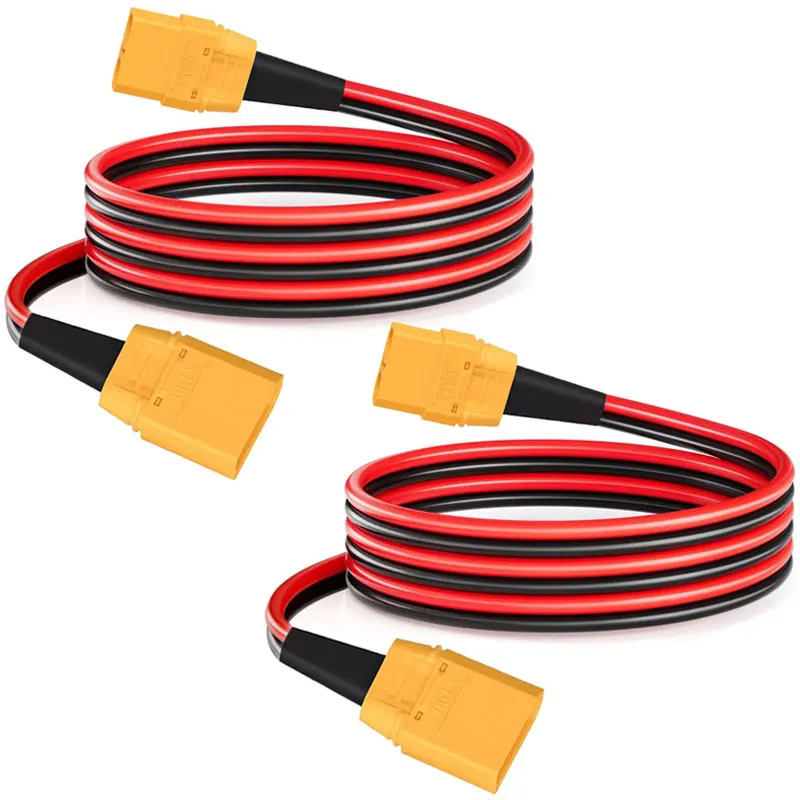 XT90 Male to XT90 Female Cable for Bluetti SolarPlay AFERIY FOSSiBOT Portable Power Station Solar Generatro with XT90 Input Port