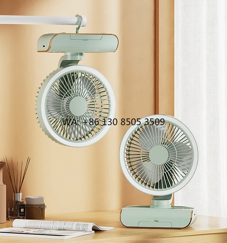 

USB Rechargeable 4000mAh Dual-Use Portable Air Conditioner Fan Wall-Mounted for Home Outdoor-Digital Desktop Air Conditioner Fan