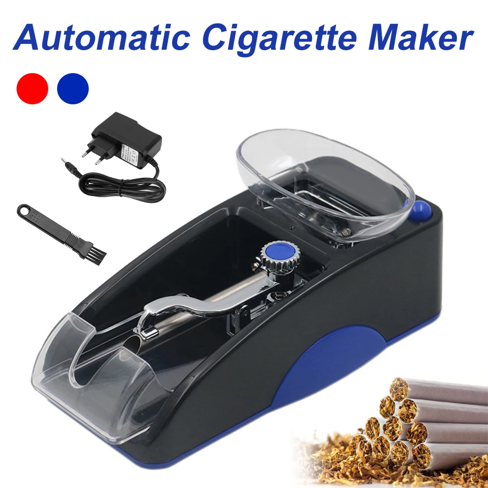 Electric Cigarette Rolling Machine Mini Portable Automatic Cigarette Wrapping Roller Maker DIY Smoking Tool Red Dropshipping