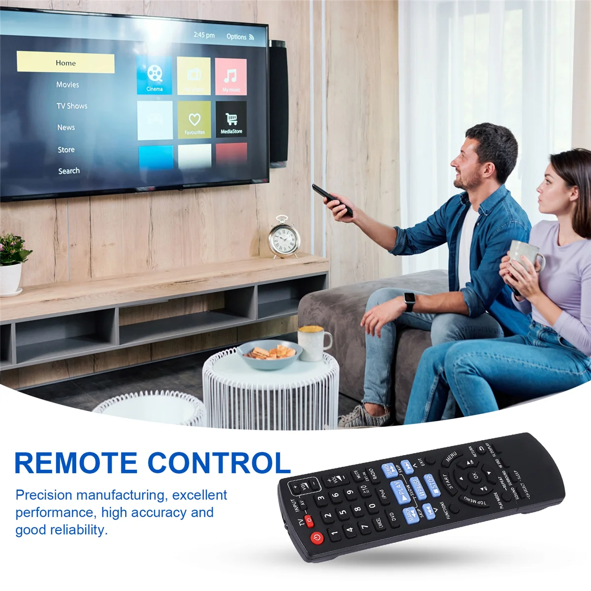 Nuovo telecomando sostitutivo per l'home Theater Panasonic N2QAYB000623 SC-PT760 SA-PT940 Fernbedienung