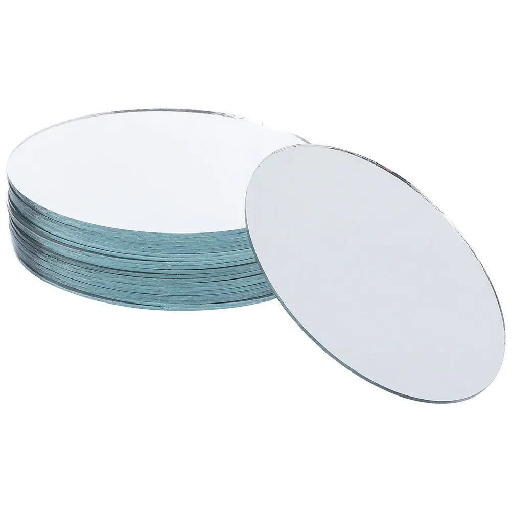 

30 шт. маленьких овальных стеклянных зеркал для DIY-проектов, зеркальные линзы для макияжа, поделок, косметики
