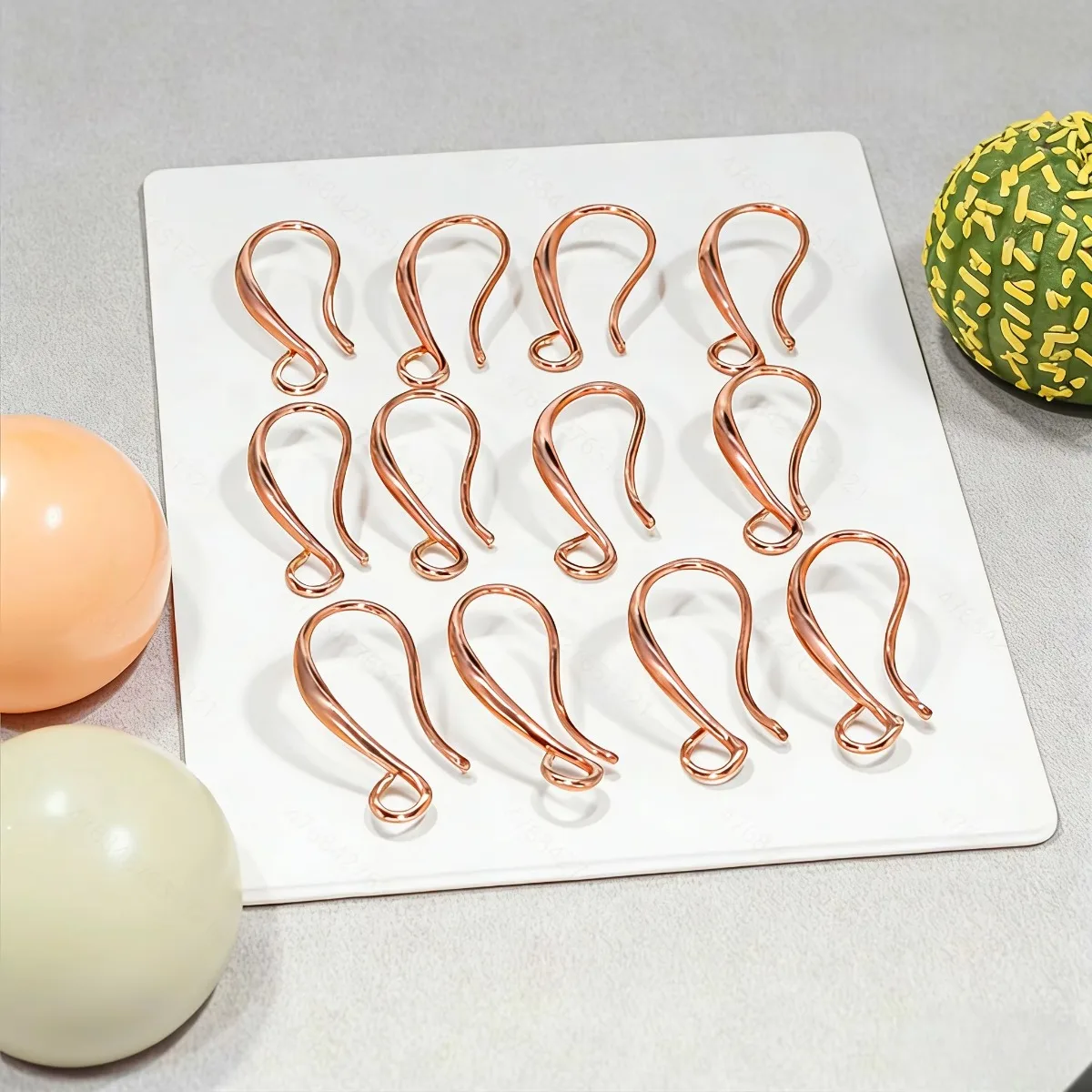 10/30pcs Pinch Bails Copper Plated Brass French Ear Hooks Wires six 10*20mm