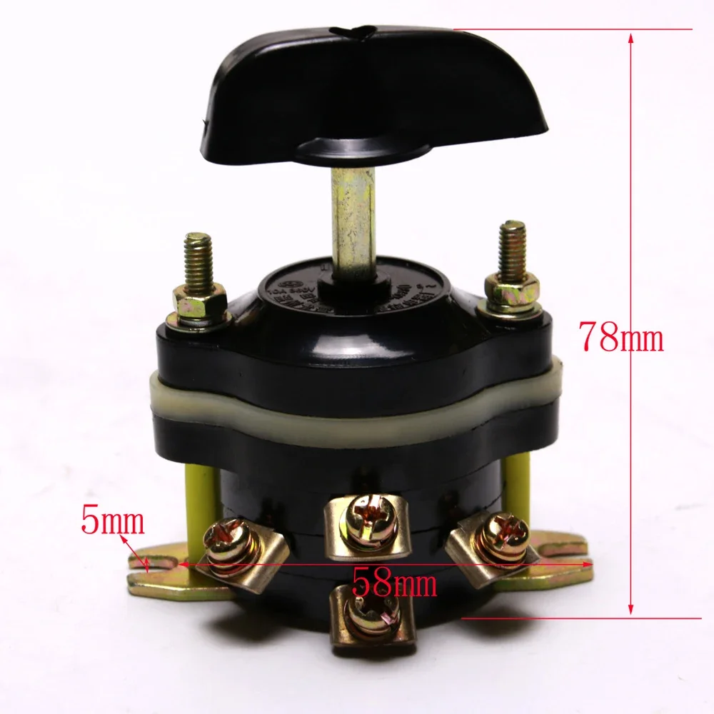 Electric Mini Quad Go Kart Forward Reverse Control Switch Brush Forward Reverse Switch 3 Positions For Motor ATV Scooter Bike